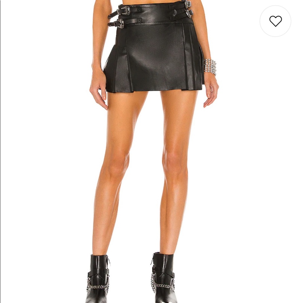 mini leather skirt